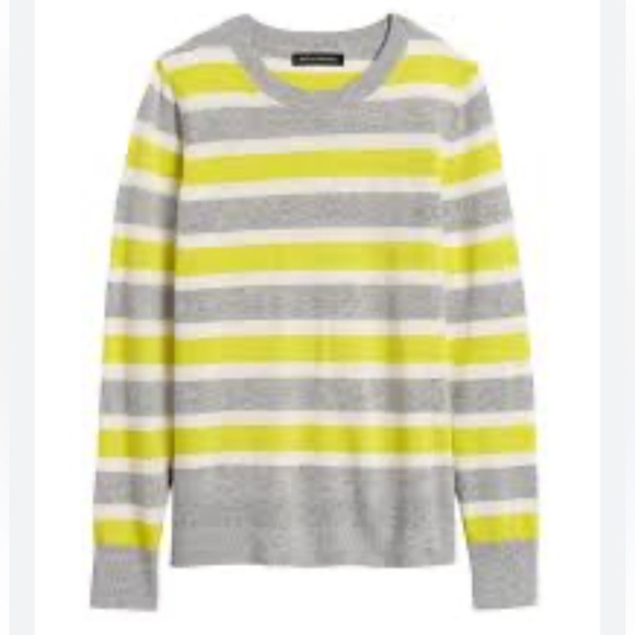 Banana Republic Italian Merino Blend Striped Sweater Size S - Picture 1 of 10